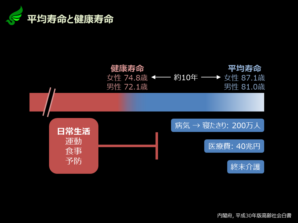 平均寿命と健康寿命